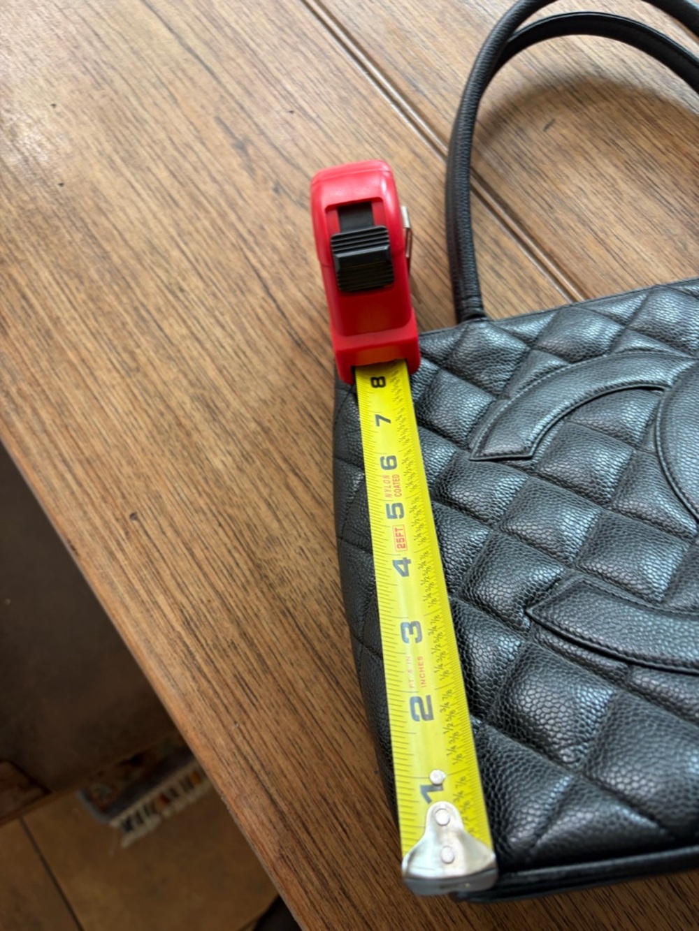 CHANEL Black Quilted CC Top-Handle Tote - Picture 7 of 10